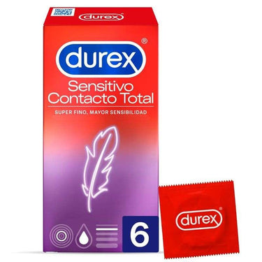 Preservativi Ultra Sottile Durex Sensitive Total Contact 6 pezzi